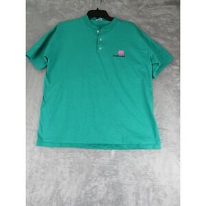 Vintage Tanglewood Henley‎ Tee XL Signal Mega-Tee 90s Graphic Back Patch